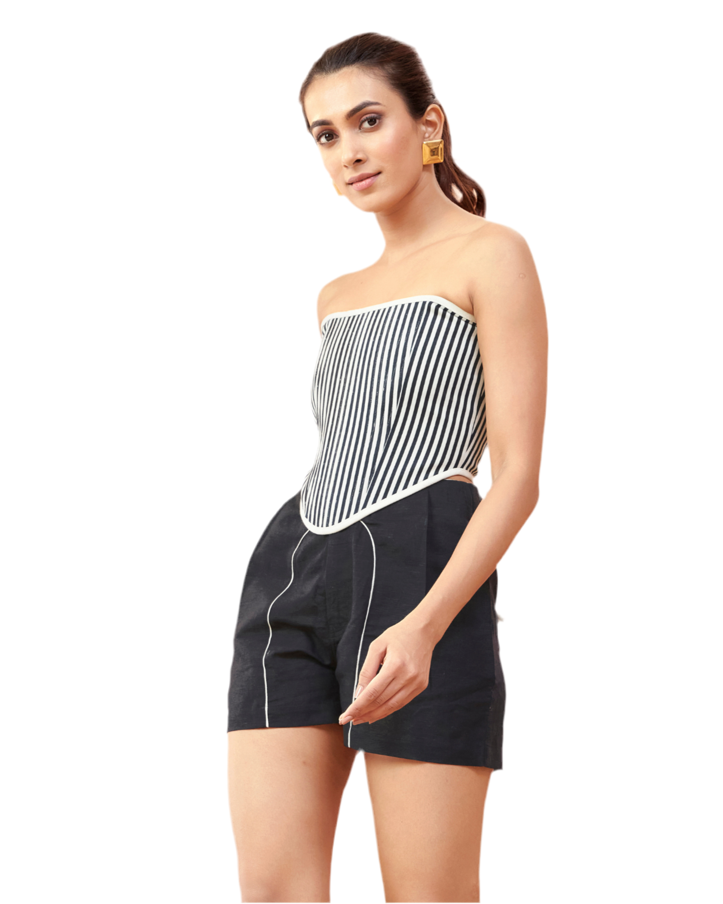 Reversible Stripe Corset