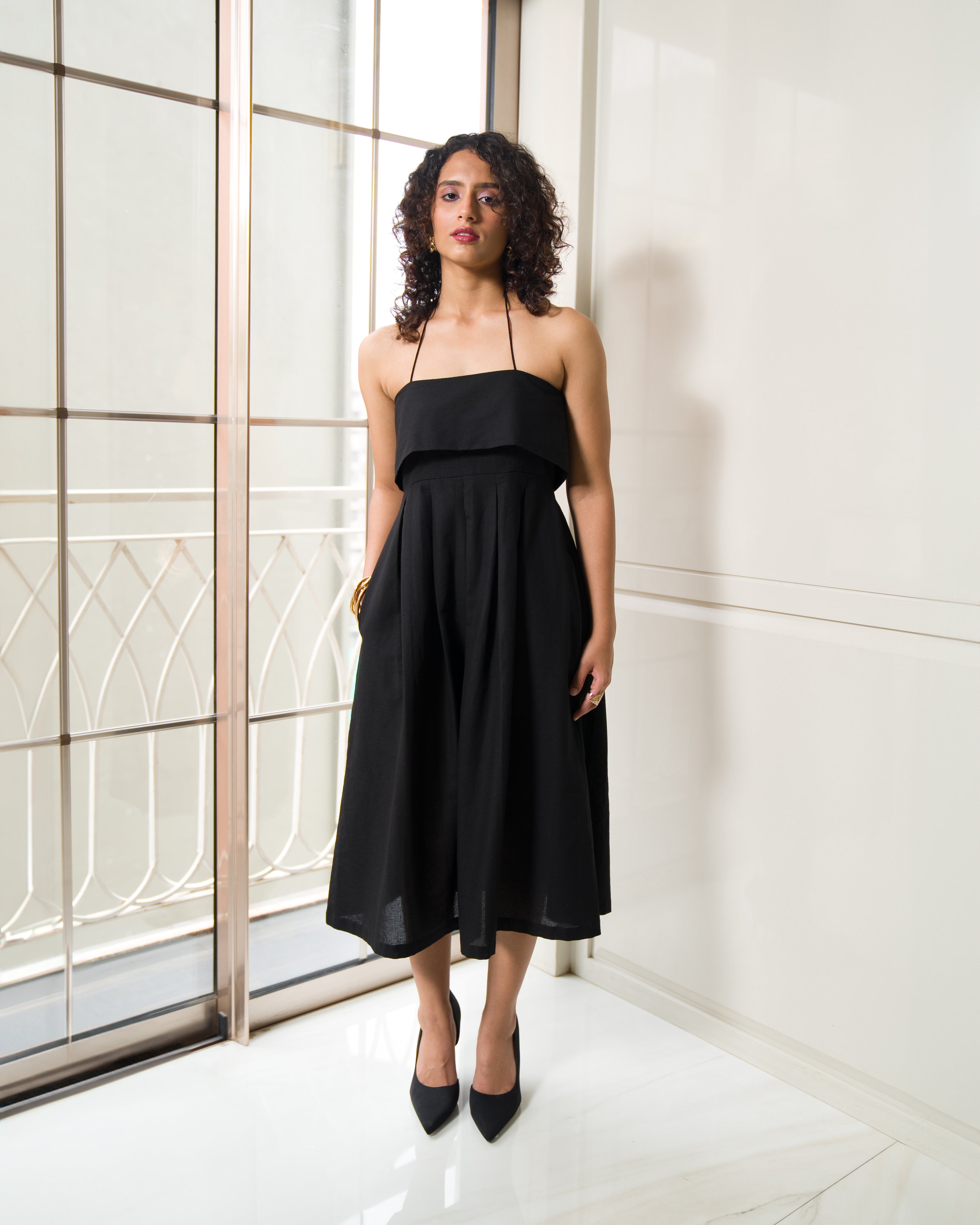 Dione Midi Dress Black